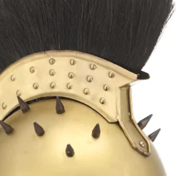 vidaXL Soldatenhelm Grieks replica LARP staal messingkleurig