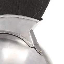 vidaXL Soldatenhelm Grieks replica LARP staal zilverkleurig