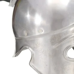 vidaXL Soldatenhelm Grieks replica LARP staal zilverkleurig