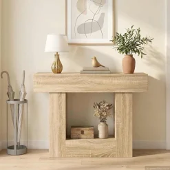 vidaXL Sonoma Eiken 101 x 30 x 74 cm