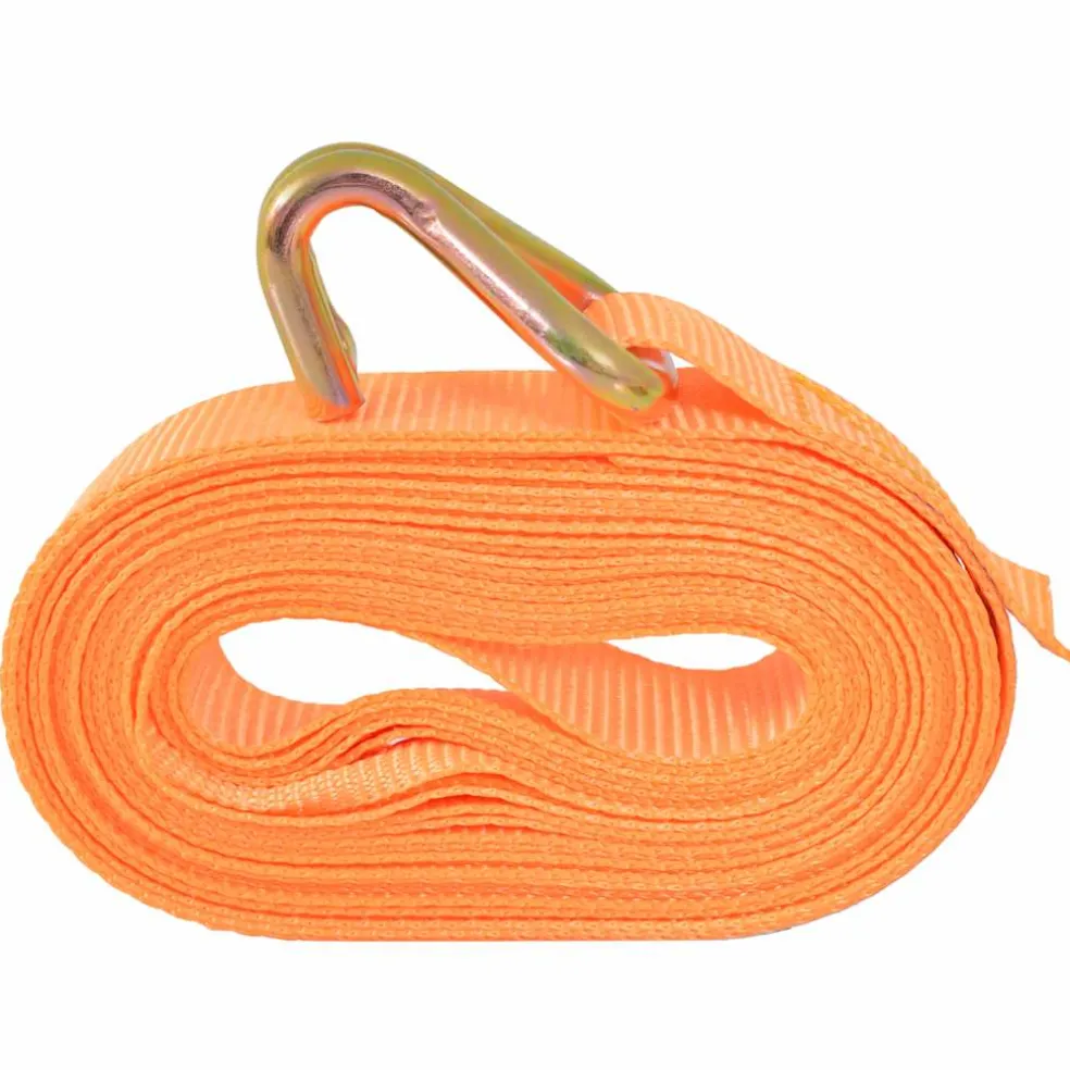 vidaXL Spanbanden 0,4 ton 6mx25mm oranje 4 st
