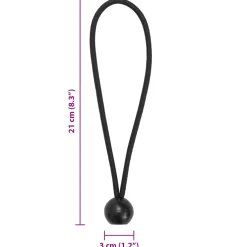 vidaXL Spanelastieken met ballen 25 st 21x0,5 cm