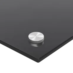 vidaXL Spatscherm keuken 70x40 cm gehard glas zwart