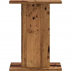 vidaXL Speakerstandaards 2 st 30x30x40 cm bewerkt hout oud houtkleurig