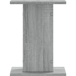 vidaXL Speakerstandaards 2 st 30x30x40 cm bewerkt hout grijs sonoma