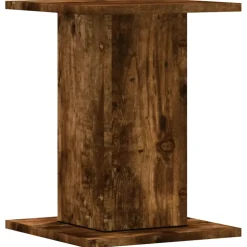 vidaXL Speakerstandaards 2 st 30x30x40 cm bewerkt hout gerookt eiken