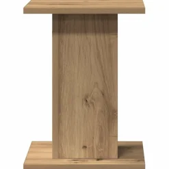 vidaXL Speakerstandaards 2 st 30x30x40 cm hout artisanaal eikenkleurig