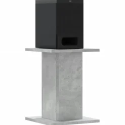 vidaXL Speakerstandaards 2 st 30x30x40 cm bewerkt hout betongrijs