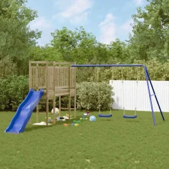 vidaXL Speelhuis geïmpregneerd grenenhout