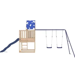 vidaXL Speelhuis massief grenenhout