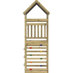 vidaXL Speeltoren Bruin 52,5 x 85 x 265 cm Massief geïmpregneerd hout