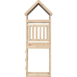 vidaXL Speeltoren Bruin 52,5 x 110,5 x 215 cm Massief grenenhout