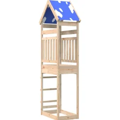 vidaXL Speeltoren Bruin 52,5 x 85 x 265 cm Massief grenenhout
