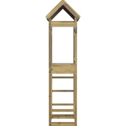 vidaXL Speeltoren Bruin 52,5 x 85 x 239 cm Massief geïmpregneerd hout