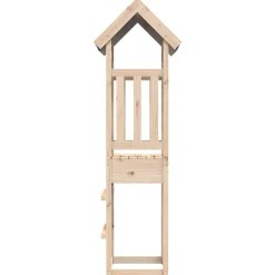 vidaXL Speeltoren Bruin 85 x 52,5 x 239 cm Massief grenenhout