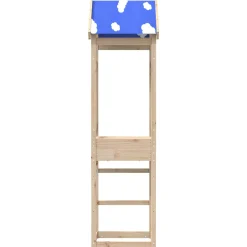 vidaXL Speeltoren Bruin 85 x 52,5 x 239 cm Massief grenenhout