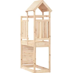 vidaXL Speeltoren Bruin 53 x 110,5 x 214 cm Massief grenenhout