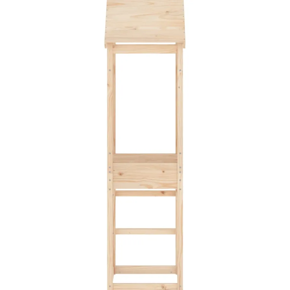 vidaXL Speeltoren 52,5x46,5x206,5 cm massief grenenhout