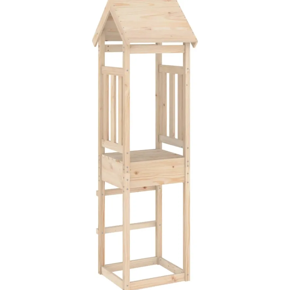 vidaXL Speeltoren 52,5x46,5x206,5 cm massief grenenhout