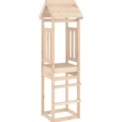 vidaXL Speeltoren 52,5x46,5x206,5 cm massief grenenhout