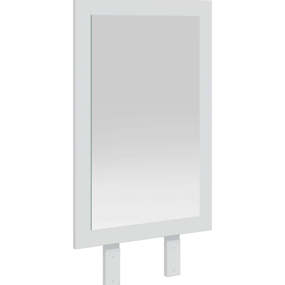 vidaxl Spiegel FAUSKE Wit 43 x 3,5 x 77 cm Rechthoekig