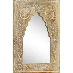 vidaXL Spiegel handgeschilderd 40x55 cm massief mangohout