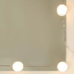 vidaXL Spiegelkast met LED-verlichting 90x31,5x62 cm gerookt eiken