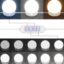 vidaXL Spiegelkast met LED-verlichting 90x31,5x62 cm gerookt eiken