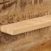 vidaXL Spiegel met schappen 80x8x55 cm glas en massief mangohout