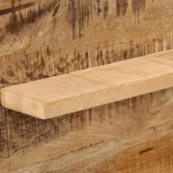 vidaXL Spiegel met schappen 80x8x55 cm glas en massief mangohout