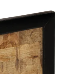 vidaXL Spiegel met schappen 80x8x55 cm glas en massief mangohout