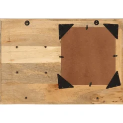 vidaXL Spiegel met schappen 80x8x55 cm glas en massief mangohout