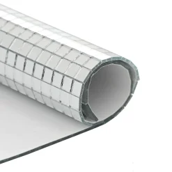 vidaXL Spiegelmozaïek Tegel Geometrisch 3 st zilver 30 x 30 cm Glas