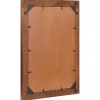 vidaXL Spiegel Rechthoekig Bruin en Zilver 50 x 2,5 x 70 cm