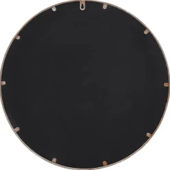 vidaXL Spiegel rond 40x4 cm ijzer zandkleurig