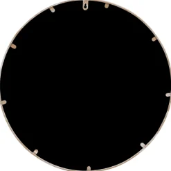 vidaXL Spiegel rond 40x2,5 cm ijzer zandkleurig
