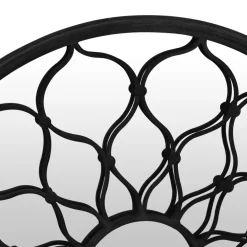 vidaXL Spiegel rond 40x3 cm ijzer zwart