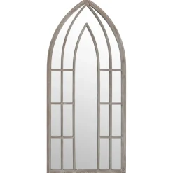 vidaXL Spiegel 100x45 cm ijzer zandkleurig
