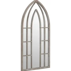 vidaXL Spiegel 100x45 cm ijzer zandkleurig