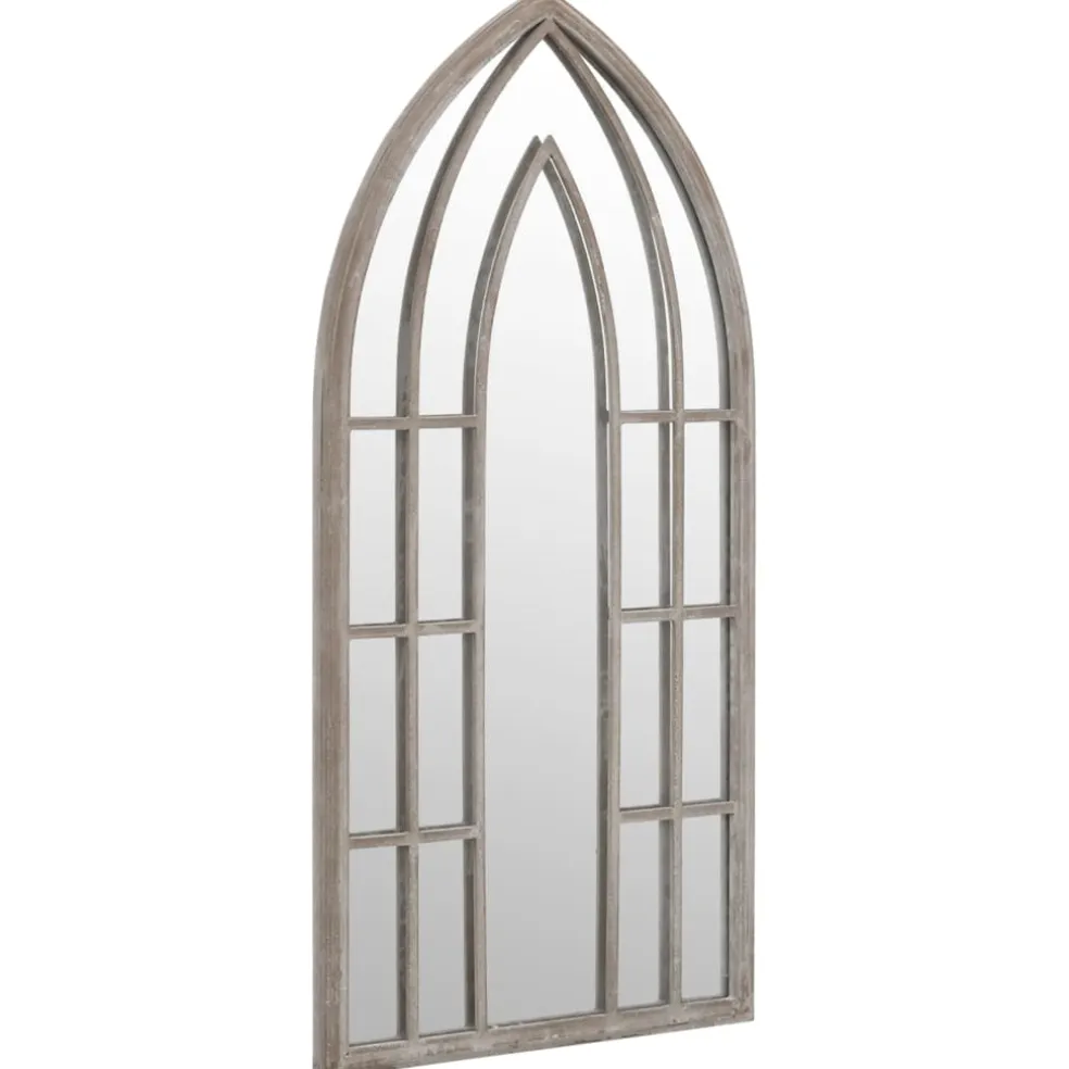 vidaXL Spiegel 100x45 cm ijzer zandkleurig