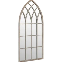 vidaXL Spiegel 100x45 cm ijzer zandkleurig