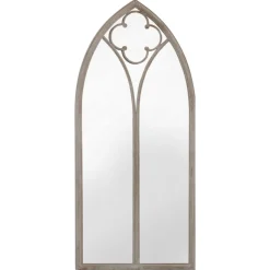 vidaXL Spiegel 100x45 cm ijzer zandkleurig