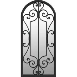 vidaXL Spiegel 100x45 cm ijzer zwart