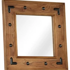 vidaXL Spiegel 50x50 cm massief acaciahout