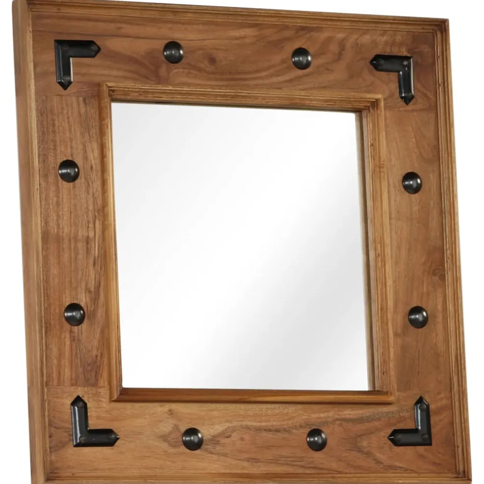 vidaXL Spiegel 50x50 cm massief acaciahout