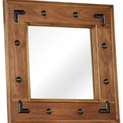 vidaXL Spiegel 50x50 cm massief acaciahout