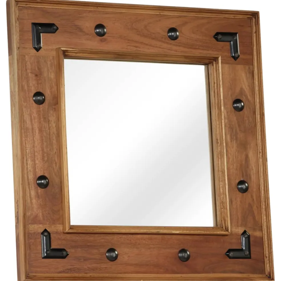vidaXL Spiegel 50x50 cm massief acaciahout