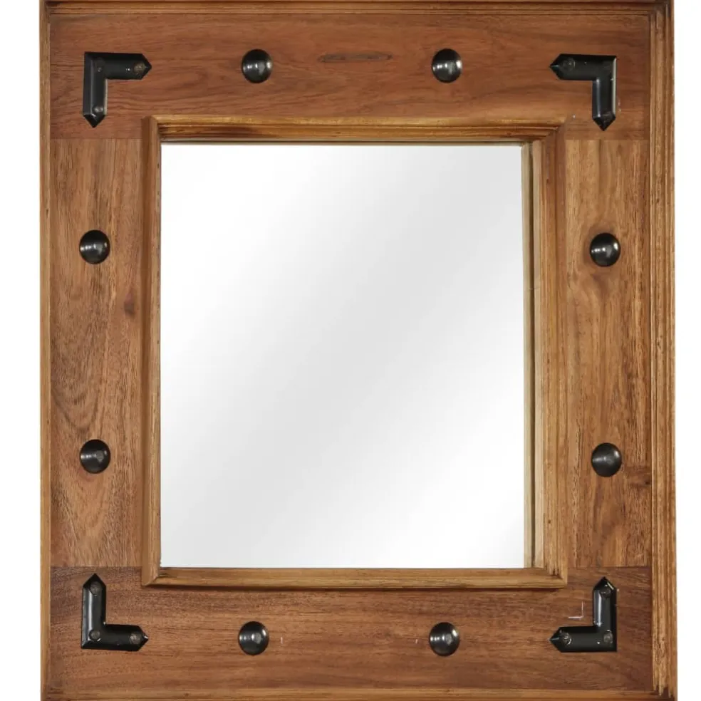 vidaXL Spiegel 50x50 cm massief acaciahout