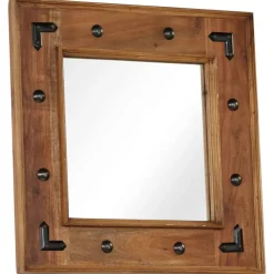 vidaXL Spiegel 50x50 cm massief acaciahout