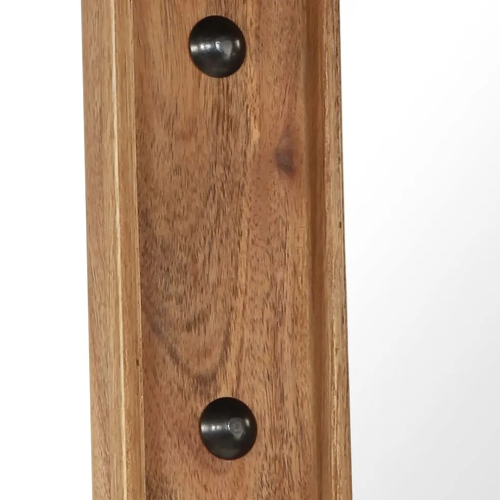 vidaXL Spiegel 50x50 cm massief acaciahout